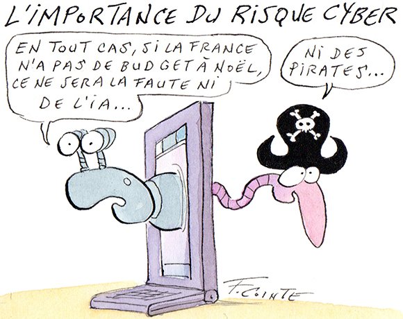 Dessin: Cyberéco 225 : la menace n’est plus seulement cyber